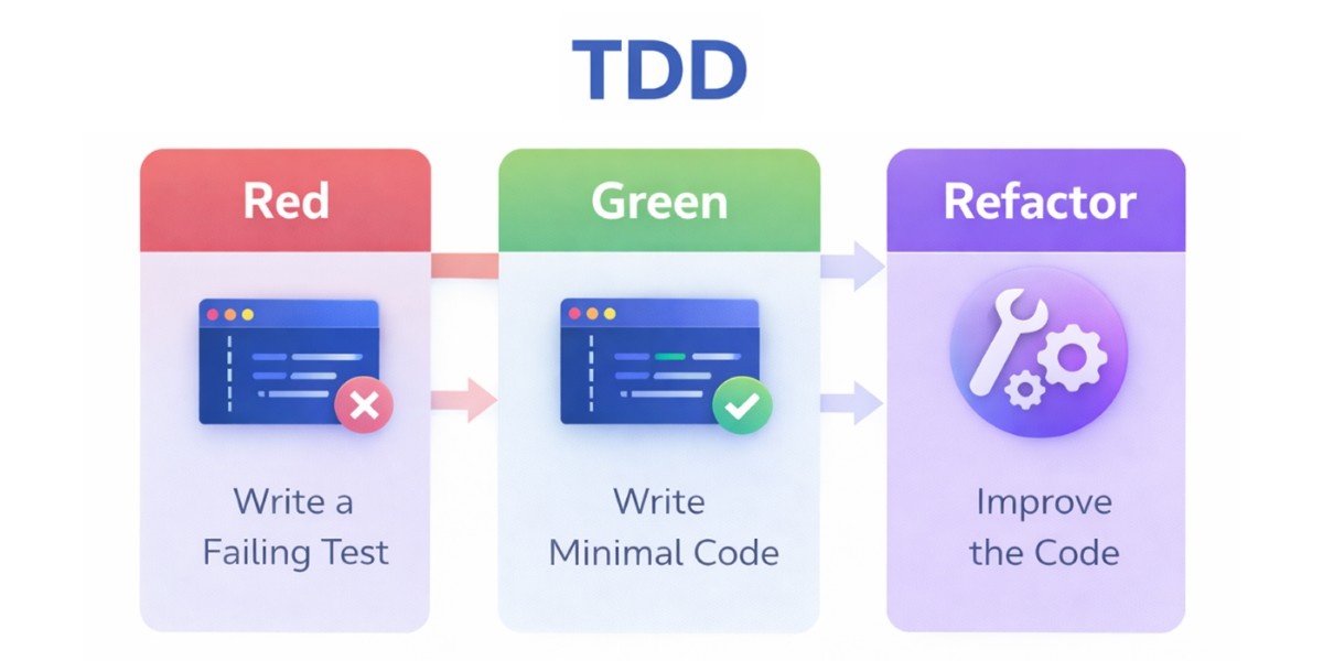 an image indicating how TDD workflow works