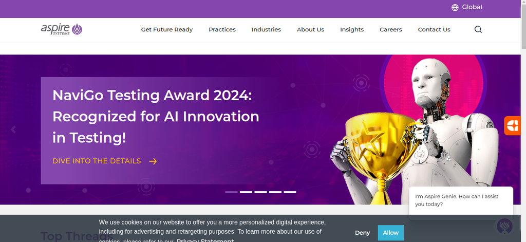 a snapshot of the company mentioned under the list of top software testing companies from India