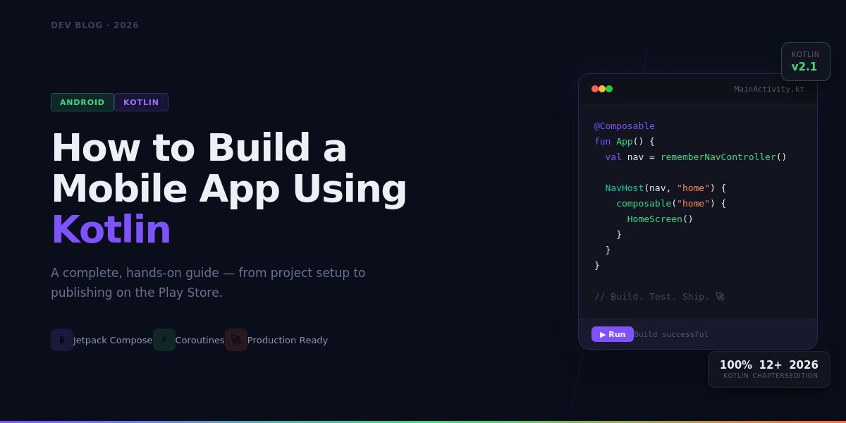 Build an Android App with Kotlin: Step-by-Step Guide
