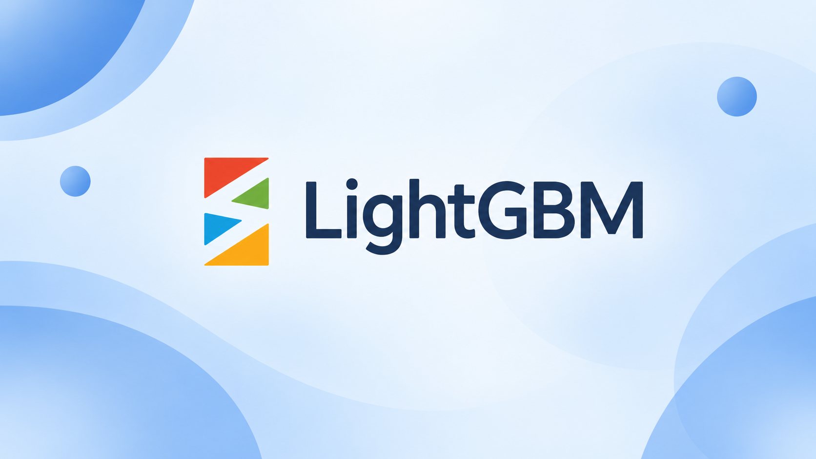 LightGBM logo with gradient boosting decision trees representing efficient machine learning