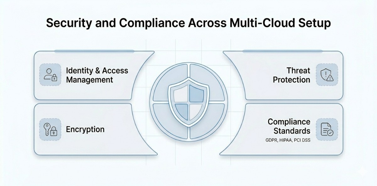 an image of security and compliance management across multi-cloud migration Setup