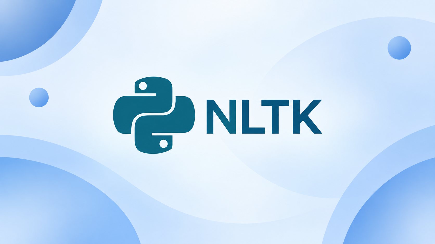 NLTK illustration representing natural language processing and text analysis