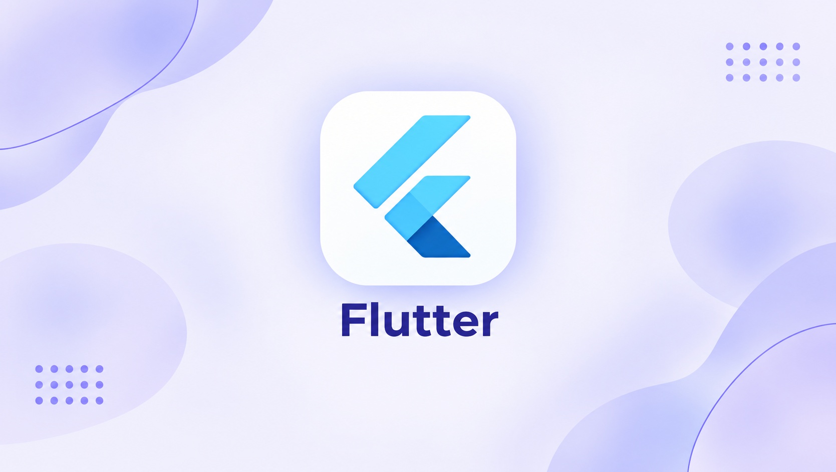 Pastel Flutter App Icon Banner