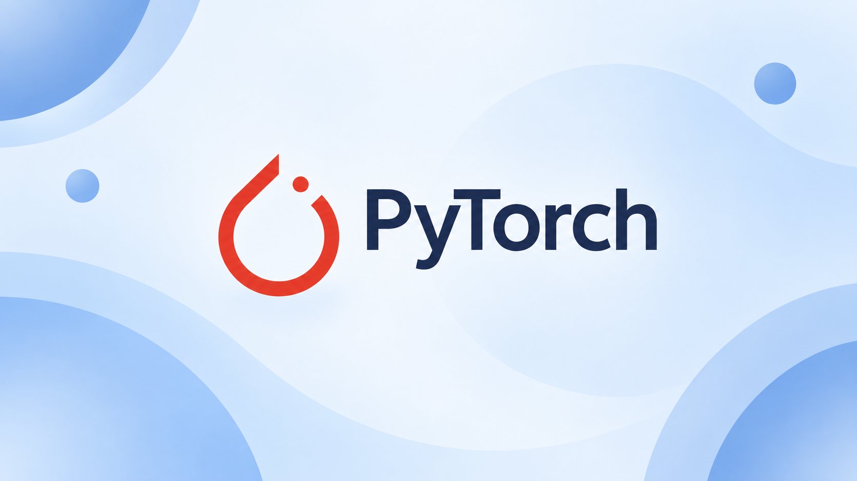 PyTorch logo with neural network connections representing deep learning model development