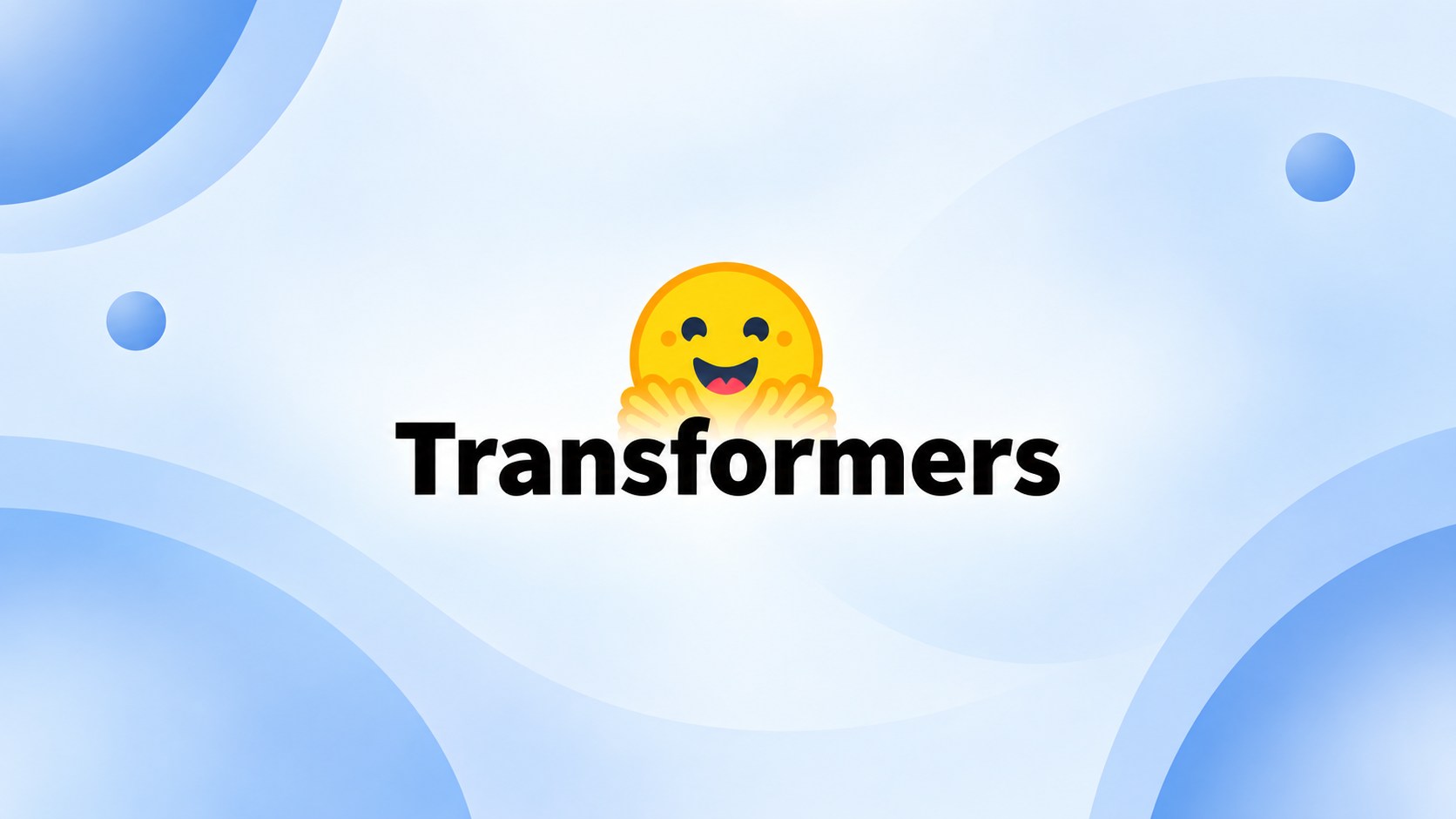 Hugging Face Transformers illustration representing pretrained transformer models and natural language processing