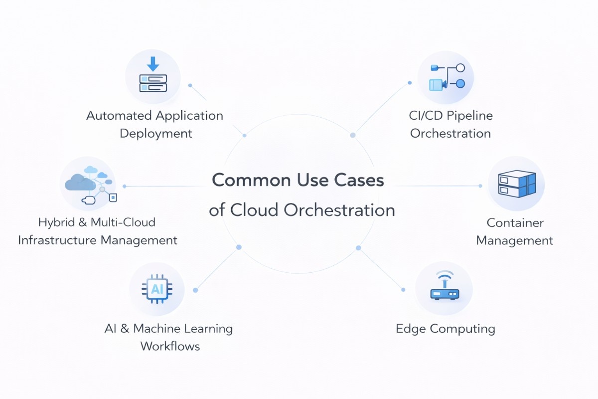 a snap shot of common use cases of cloud orchestration